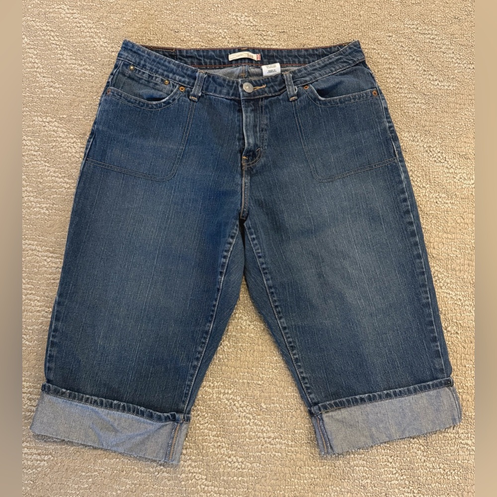 Women's Blue Denim  Capri Jeans